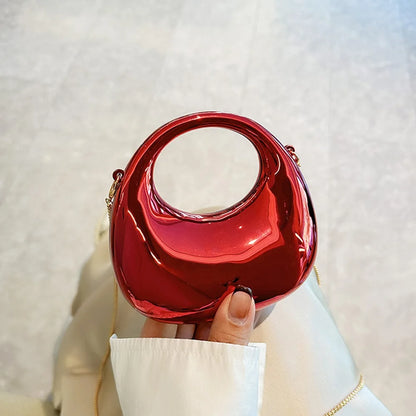 Fashion Acrylic Clutch Bags Elegant Small Handbags Portable Handle Wrist Bag for Women
