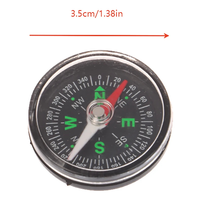 35/40MM Handheld Compass ABS Camping Pocket Compass Portable Navigation Climbing Riding Children Gift Outdoor Survival Gear
