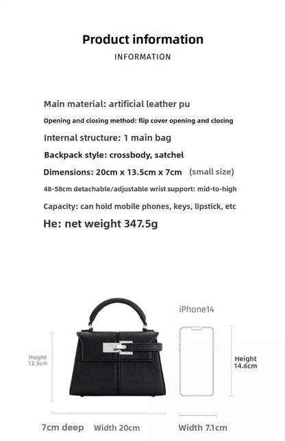 2026 New Trapezoidal Genuine Leather Women Handbag Niche Fashion Versatile Top Handle Luxury Ladies Shoulder Crossbody Purse