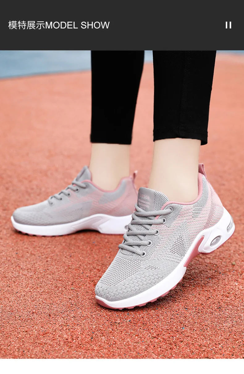Women Platform Casual Sneakers Shoes Mesh Breathable Running Shoes Chunky Summer Sports Tenis Shoes 2025 Luxury Vulcanize Shoes