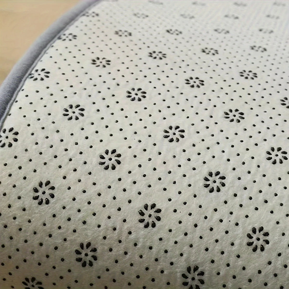 Soft Plush Kitchen Mat Square Flannel Water Absorbent Non Slip Rug for Bathroom Toilet Entrance Hallway