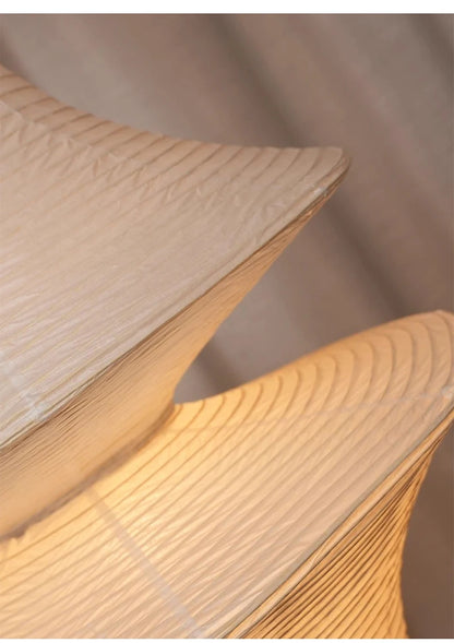 Nordic Wabi Sabi Wind Rice Paper Led Pendant Lights Living Room Bedroom Bedside Lamp Duplex Loft Clothing Store Decor Chandelier