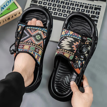 Summer Slippers Mens Shoes Casual Beach Sandals Outdoor Slides Walking Comfort Luxury Designer Lightweight Fashion Home Slippers