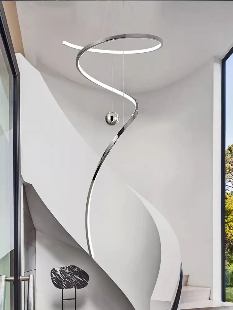 Modern home decor led lights pendant light lamps forstaircase Chandeliers for living room hanging light indoor lighting