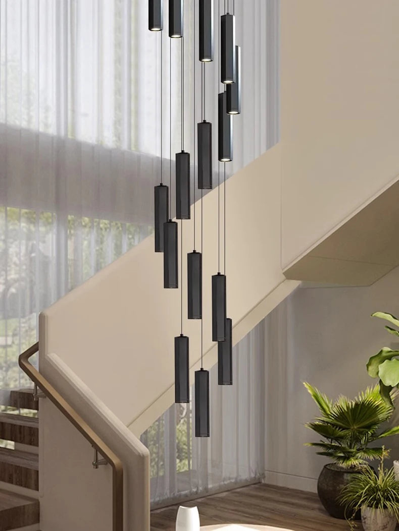 Modern home decor led lights pendant light lamps forstaircase Chandeliers for living room hanging light indoor lighting