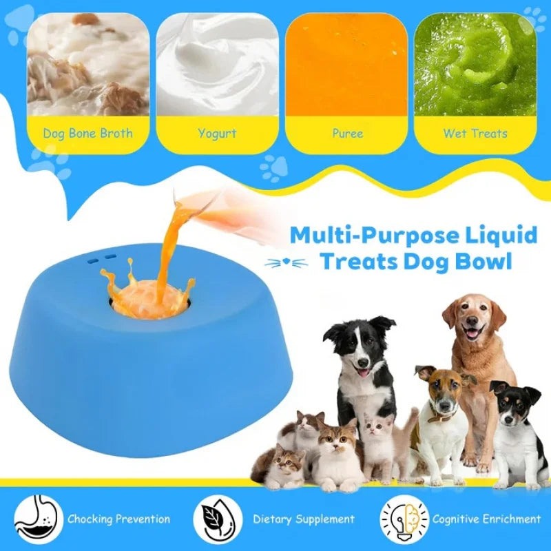 1PC Pet Slow-Feeding Ball Lick Bowl – A non-slip, interactive feeder designed specifically for cats and dogs to relieve anxiety.