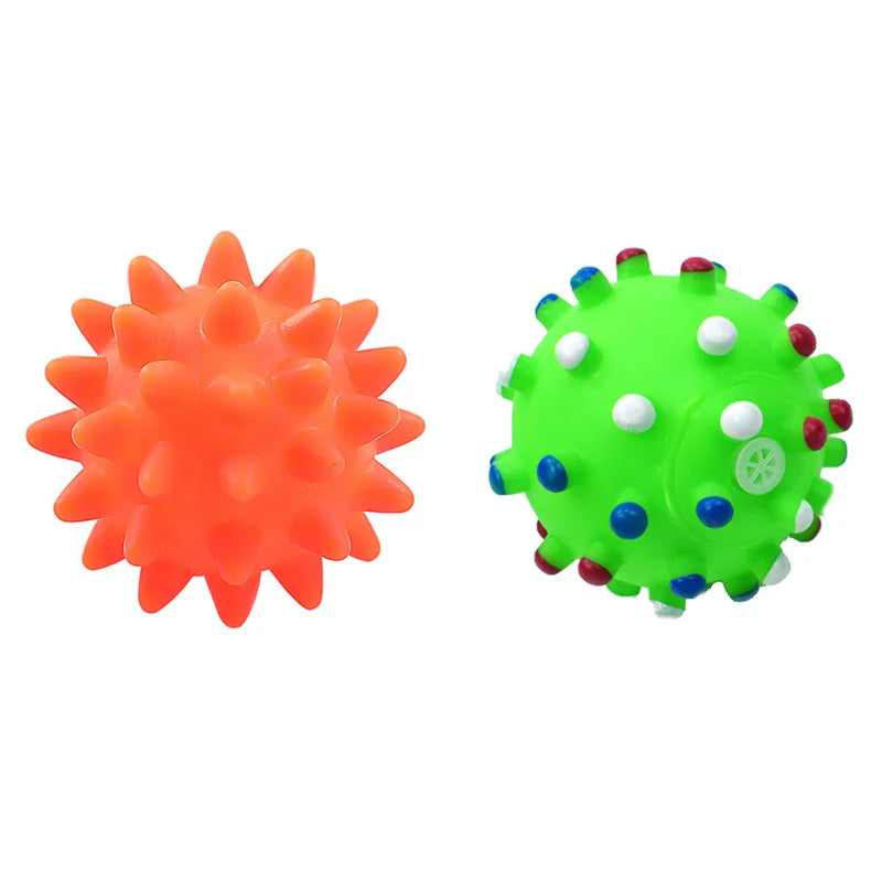 1pcs Diameter 6cm Squeaky Pet Dog Ball Toys for Small Dogs Rubber Chew Puppy Toy Dog Stuff Dogs Toys Pets Brinquedo Cachorro