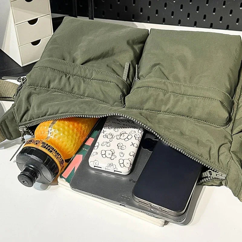 Casual Multi-pocket Messenger Bags for Women Fashion Nylon Shoulder Bag Ladies Large Handbags Female Travel Shopping Tote Purse