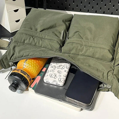 Casual Multi-pocket Messenger Bags for Women Fashion Nylon Shoulder Bag Ladies Large Handbags Female Travel Shopping Tote Purse
