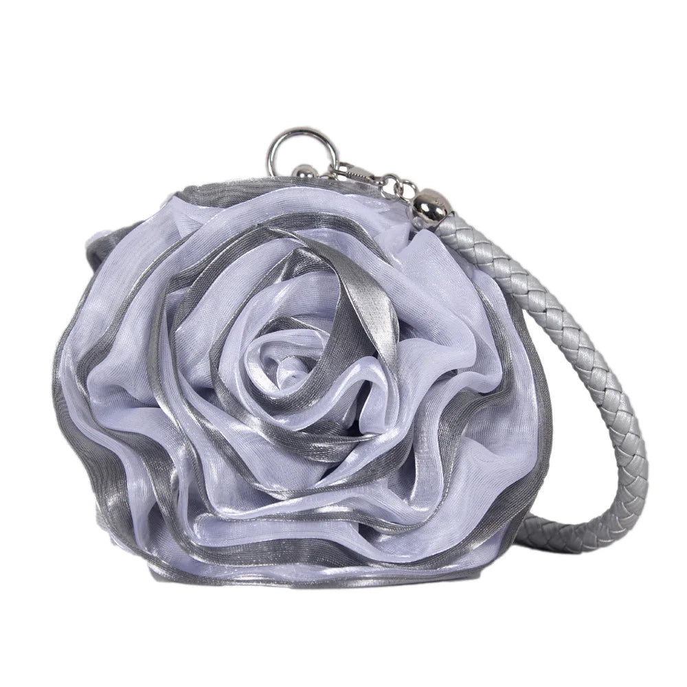 Party Clutch Fairy Hostess Flower Silk Mini Banquet Lipstick Key Purse Luxury Tote Designer Lady Prom Crossbody Handbags