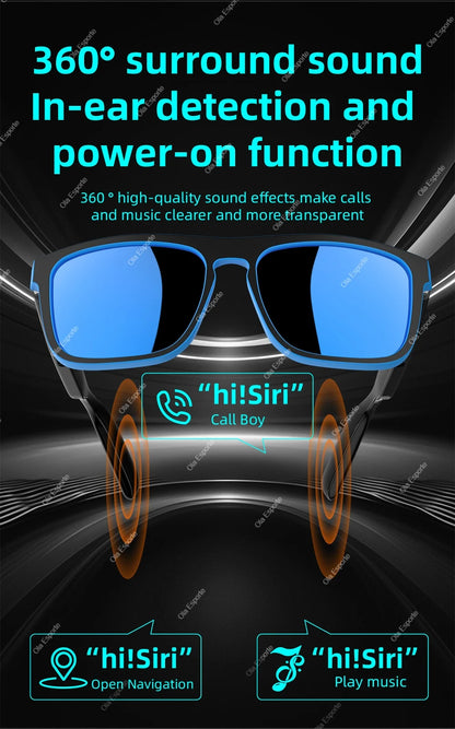 2026 Smart Audio Glasses Touch Open Listening Design Lightweight Ultra Clear Sound Quality Bluetooth Call Waterproof Glasses New