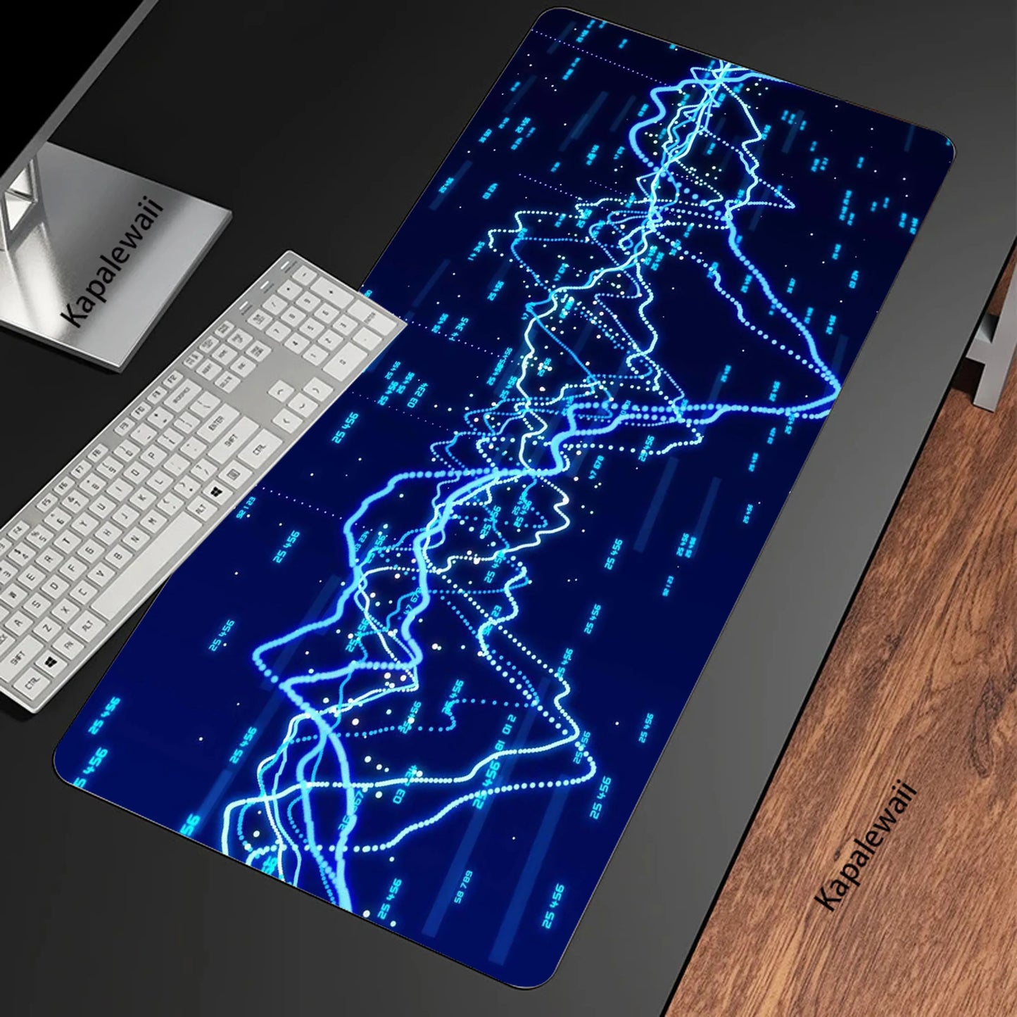 Stock Market XXL Mouse Pad 900x400 Chart Pattern Mousepads Keyboard Gaming Desk Mat Mice Computer Accessories Mouse Mat Carpet