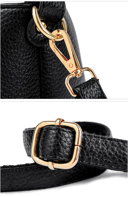 Authentic Leather Tote Bag Luxury Large Capacity Women's Single Shoulder Diagonal Crossbody Bags Fashion Simple Female Handbag
