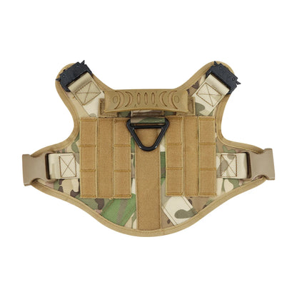 Dog Harness for Large Dogs Leash Collar Molle Pouch Military Harnesses French Bulldog Pet Tactical Training Vest Dog Accessories