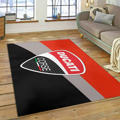 3D Racing Motorcycle Sign Carpet Rug for Living Room Bedroom Home Sofa Decoration,kids Play Non-slip Floor Mat Christmas Gift