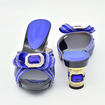 New Nigerian Women Party Pumps High Heels Designer Shoes Women Luxury 2025 Italian In Women High Quality African Wedding Shoes