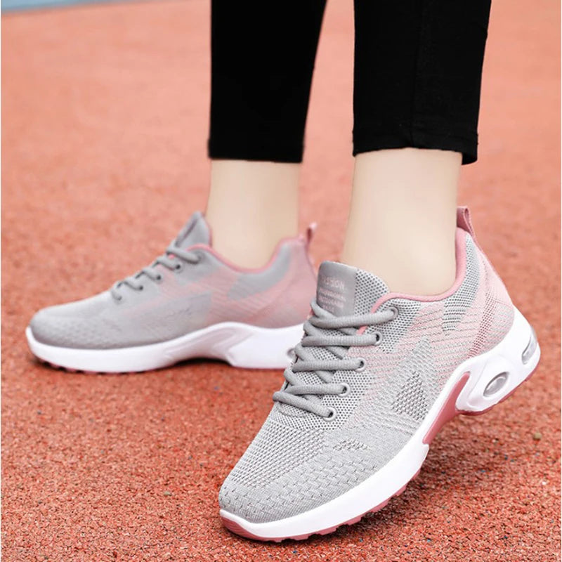 Women Platform Casual Sneakers Shoes Mesh Breathable Running Shoes Chunky Summer Sports Tenis Shoes 2025 Luxury Vulcanize Shoes
