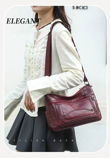 High Quality Leather Luxury Handbags Ladies Bag Designer Shoulder Crossbody Bags For Women 2024 New Bolsa Feminina Sac A Main