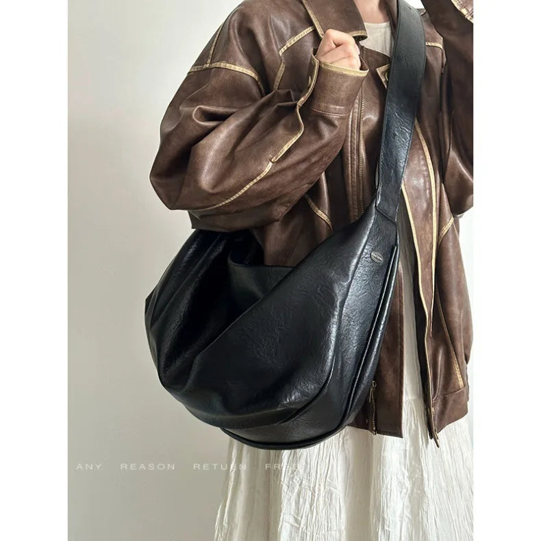 CGCBAG 2025 New Fashion Luxury Designer Tote Bag Simple Solid Commuting Original Brand Handbags Women Soft Leather Shoulder Bag