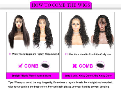 Glueless Lace Fronta Wigs Human Hair Afro Kinky Curly 500 Density 360/13x6 Hd Lace Frontal Wigs Human Hair Pre Plucked For Women