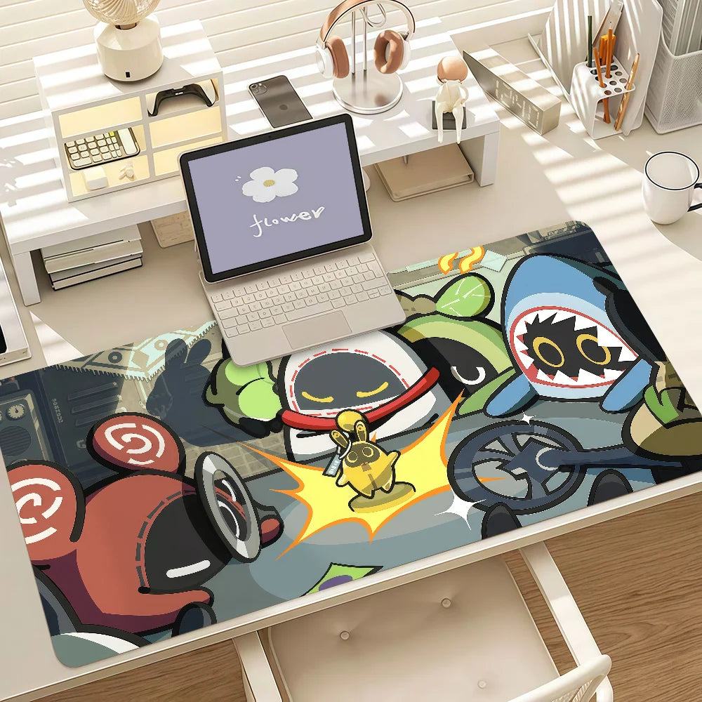Game Zenless Zone Zero Bangboo Mouse Pad Anti Slip Rubber Edge Locked Thickened Laptop Gaming Desk Mat