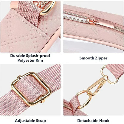 Ladies Jelly Square Shoulder Messenger Bag Transparent PVC Crossbody Bag Waterproof Cosmetic Bag Female Travel Phone Purse