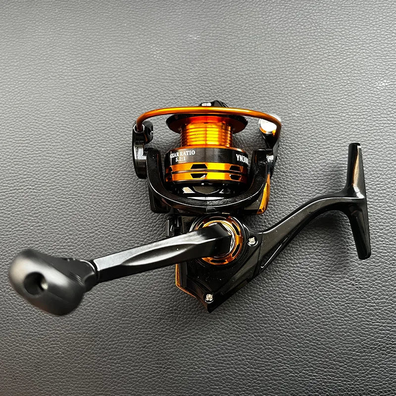 Spinning Fishing Reel Metal Yn300 High Gear Ratio 5.2 :1 For Saltwater Sea Lure Rock Surf Fishing Tackle Wholesale