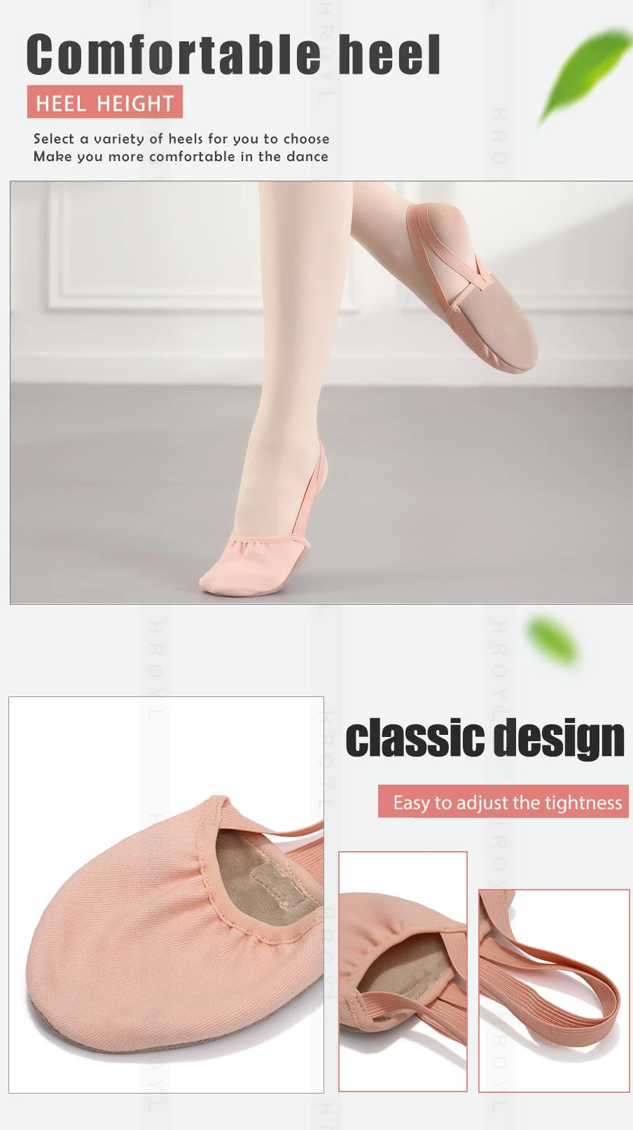 Girls Rhythmic Gymnastics Shoes Women Ballet Dance Shoes Half-palm Shoes Belly Dance Shoes Women's Children's Suede Half Shoes