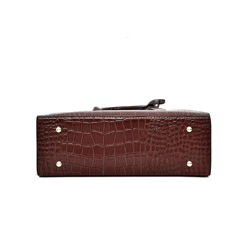 Patent Leather Women Messenger Bags Crocodile Female Crossbody Shoulder Hand Bags for Women High Quality Ladies Handbags