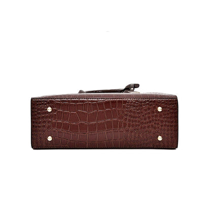 Patent Leather Women Messenger Bags Crocodile Female Crossbody Shoulder Hand Bags for Women High Quality Ladies Handbags