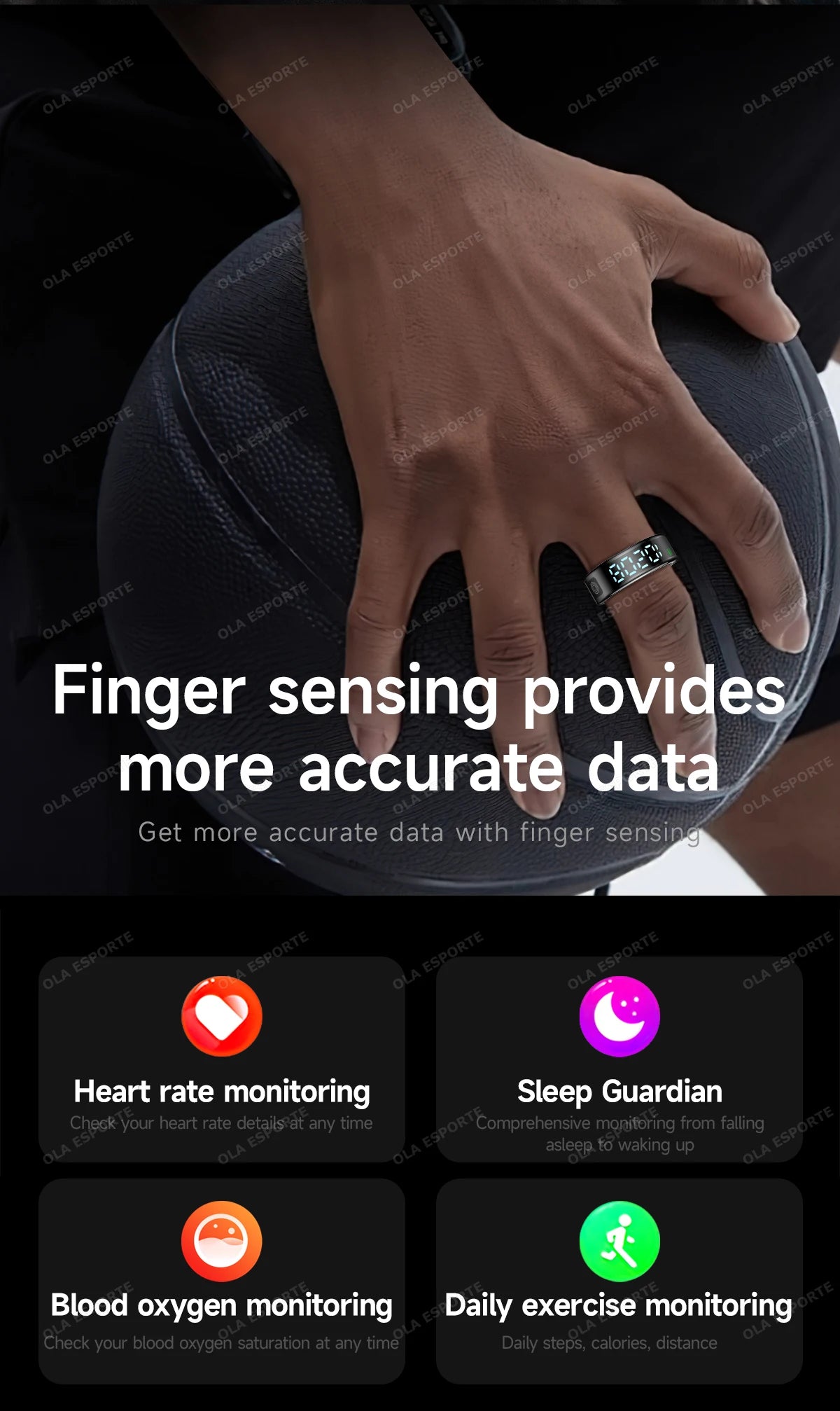 2026 R12 Smart Ring with Display Screen and Touch, Wireless Charging, Health Manager 5ATM Waterproof For Men Women Smartring New