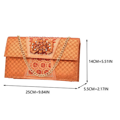 Matching Nigerian Party Shoes and Bags for Ladies Elegant Heeled Shoes for Women Rhinestone Design Italian Shoe and Bag Set