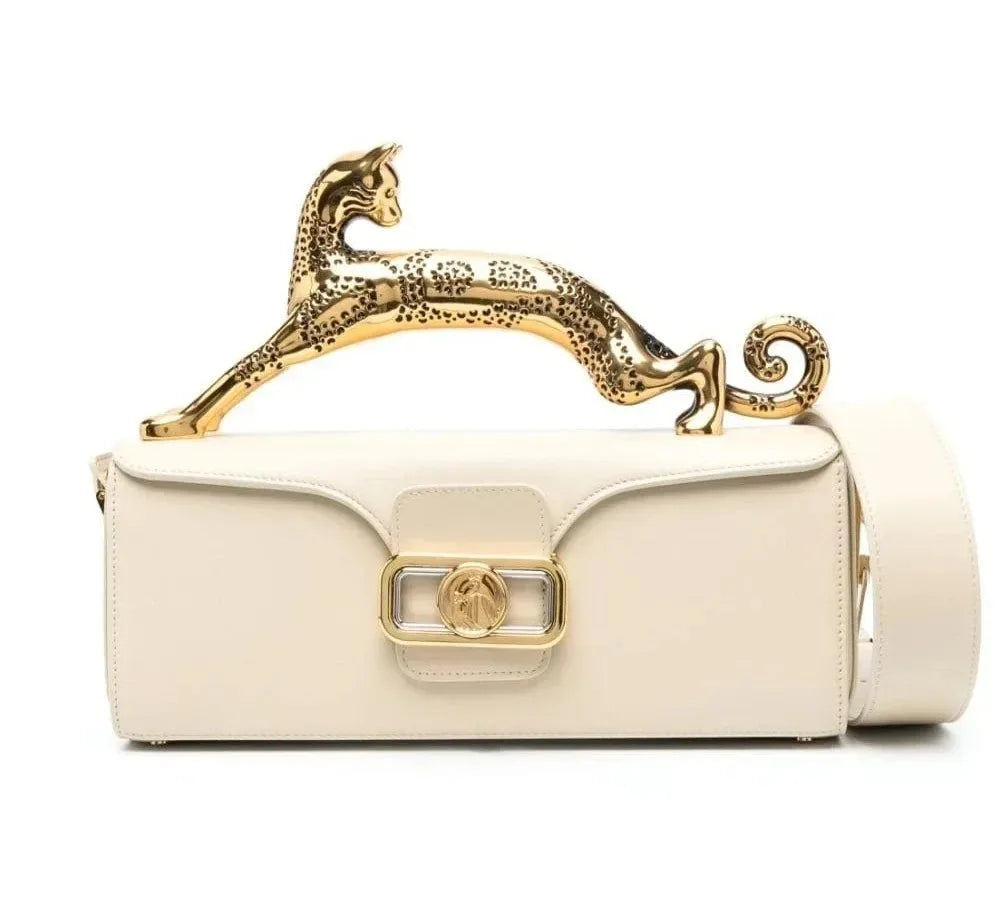 Pencil Cat Bags for Women Famous Luxury Brand Metal Handle Designer Handbag Fashion Rectangular Box Shape High End Shoulder Bag
