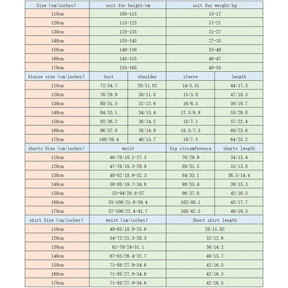 Children Summer Kindergarten School Uniforms Girls Pleated Skirts JK Suit Boys Shirt Shorts Bowtie Wedding Performance Costume