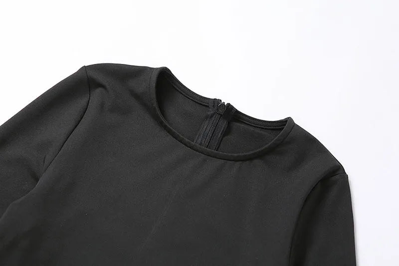 Autumn Winter Jumpsuits Sexy Women Skinny O-Neck Zippers Long Sleeves New Fashion Thermal Jumpsuits Fitness Yoga Sports Rompers