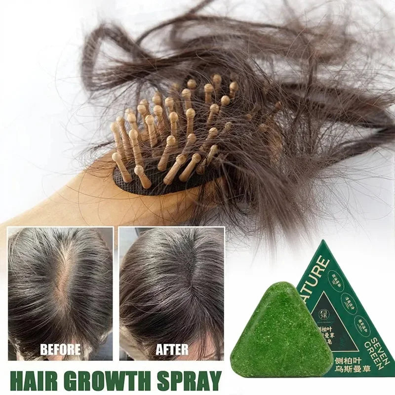 Arborvitae Leaf Shampoo Bar Usman Herbs Strengthen Hair Thicken Hair  Oil Control Anti-dandruff Oriental Natural Shampoo Bar