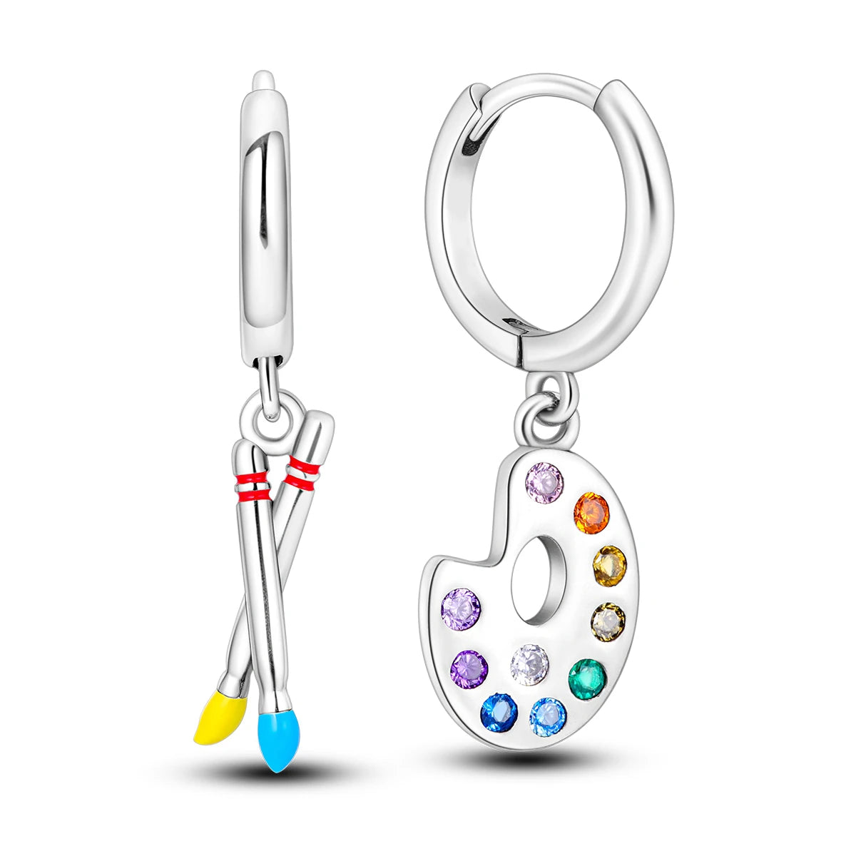 925 Sterling Silver Original Hoop Earring For Woman Luxury  Pendientes Wedding Jewelry Gift