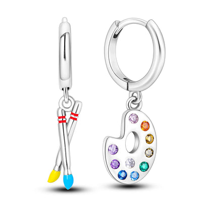 925 Sterling Silver Original Hoop Earring For Woman Luxury  Pendientes Wedding Jewelry Gift