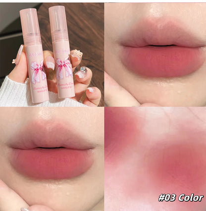 Art Value Butterfly Dance Color Box Four Lip Glaze Blush Set Necklace Lip Mud Blush Set