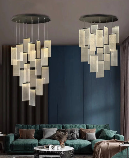 Modern home decor led lights pendant light lamps forstaircase Chandeliers for living room hanging light indoor lighting