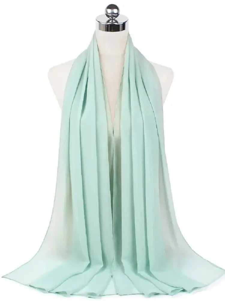 New Fashion Women Solid Chiffon Headscarf Ready To Wear Instant Hijab Scarf Muslim Shawl Islamic Hijabs Arab Wrap Head Scarves