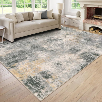 VIKAMA Crystal Pile Carpet Modern Abstract Living Room Kitchen Bathroom Entryway Washable Rugs Stain-resistant Large Mats