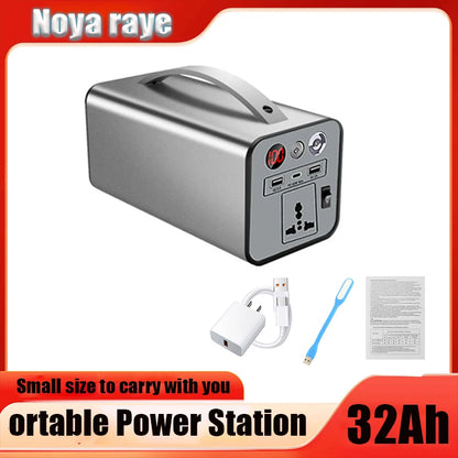 32000mAh Portable Power 180W 110V/220V Station Generator Battery AC DC output Outdoor Charger Emergency Power Supply Power Bank