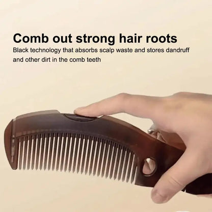 Oil-Control Energy Comb, Hollow Scalp Brush, No Shampoo Needed, Removes Grease & Dandruff, Hair Cleansing Massage Comb for Oily