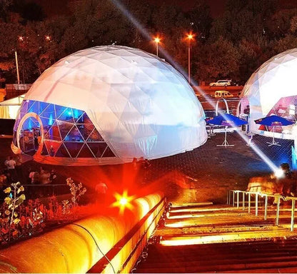 2026 Trad Show Events PVC Geodesic Dome Tent Hotel Dome Hent Compay and Family Igloo Camping With Bath