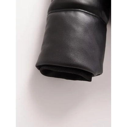 Hooded Coat For Women New In Outerwears Solid Leather Snow Parka Warm Woman Winter Coats Elegant Luxury Women's Coat