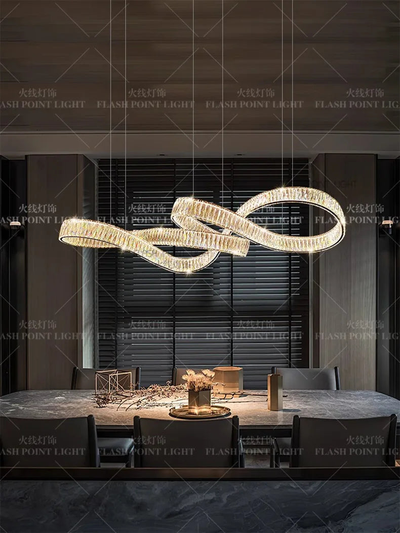 home decorationPendant lights, luxury crystal living room chandelier, dining room Pendant lamp, ceiling light, indoor lighting