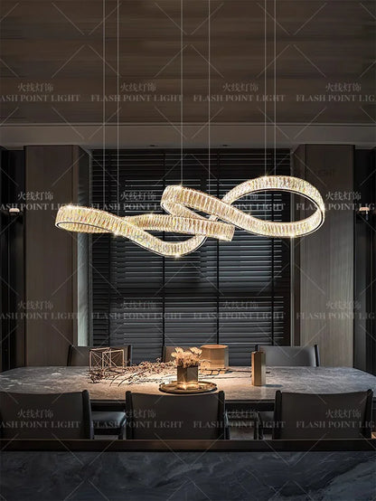 home decorationPendant lights, luxury crystal living room chandelier, dining room Pendant lamp, ceiling light, indoor lighting