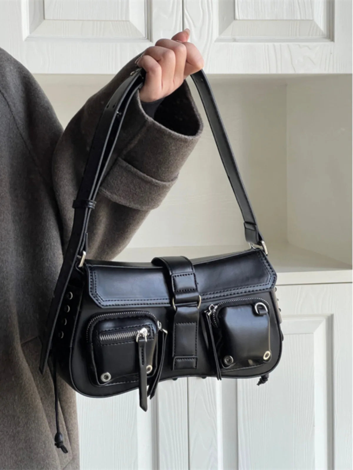 Large-Capacity Casual Relaxed Tote Bag Women One-Shoulder Hand-Carry, Linen Canvas