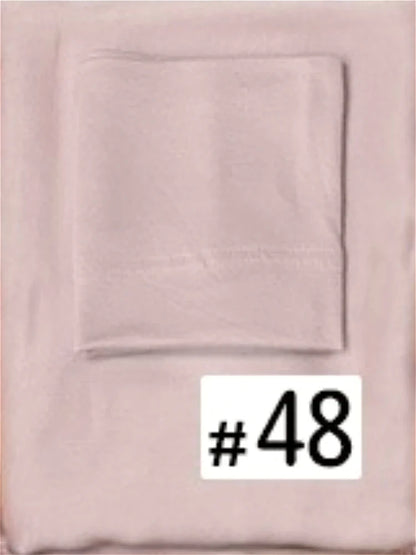 84colors Modal Hijab with Modal Undercap Set Basic Stretchy Pullover Headscarf Thin Breathable Sunscreen Head Wrap Hijabs Scarf